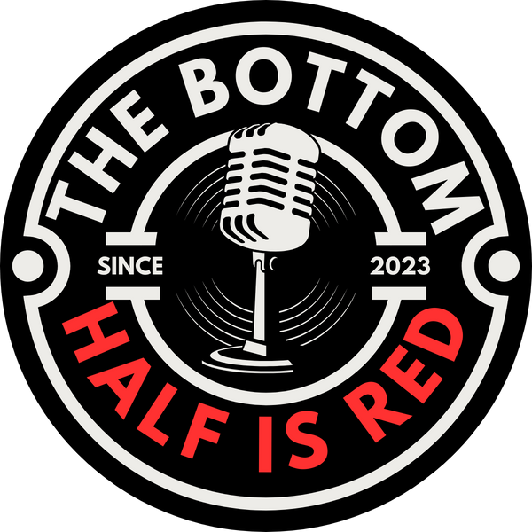 The Bottom Half is Red logo