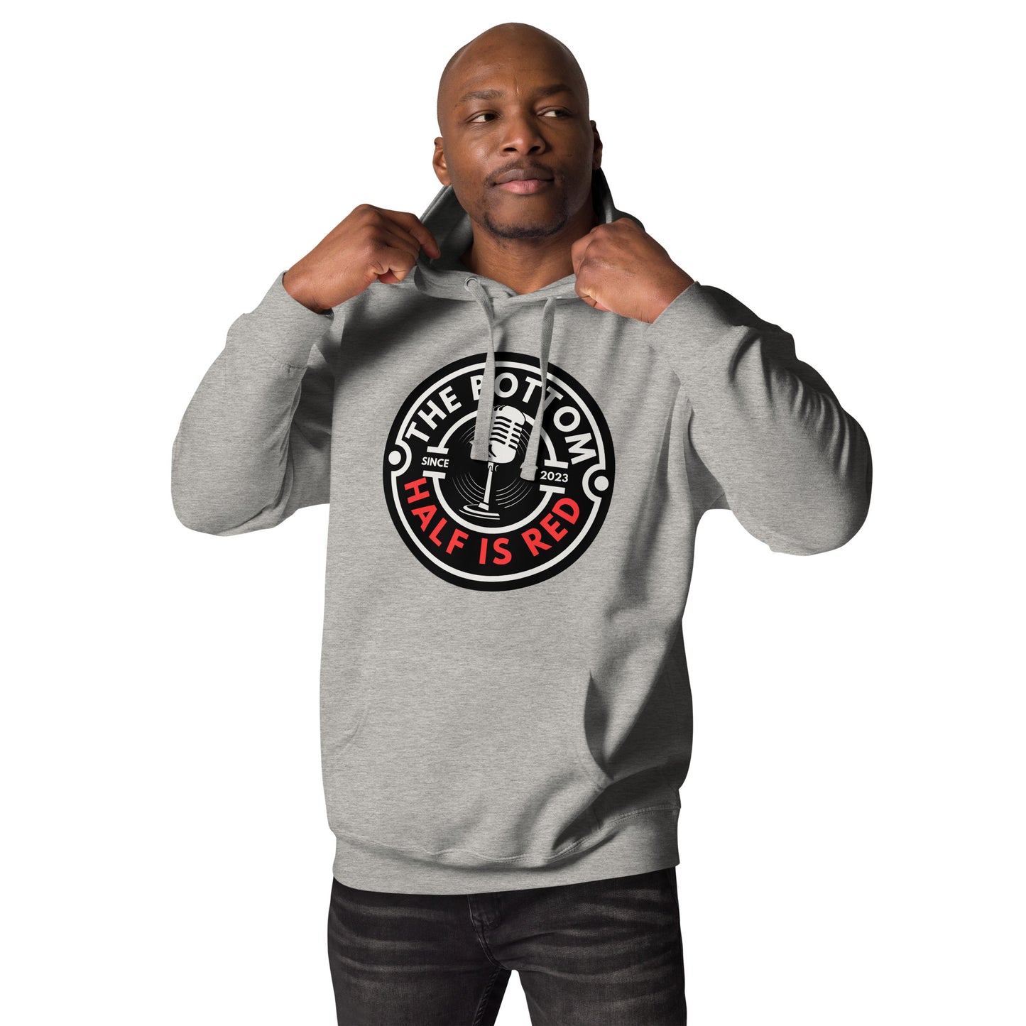 The Bottom Half is Red Hoodie